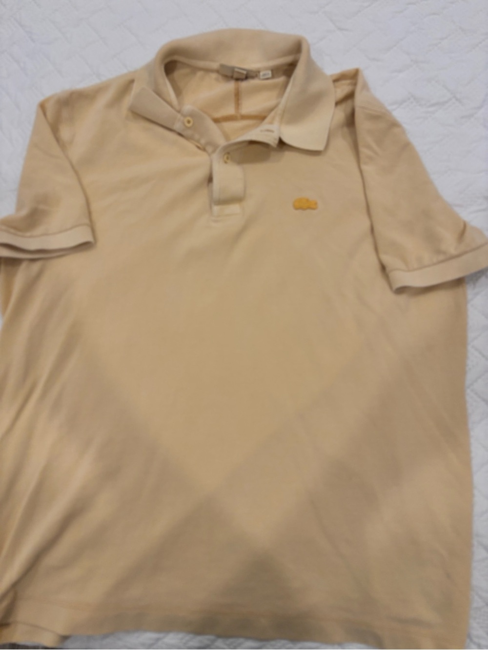 Lacoste Light Beige Polo Shirt with Small Logo - XXL